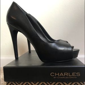 Charles David Peep Toe Heels
